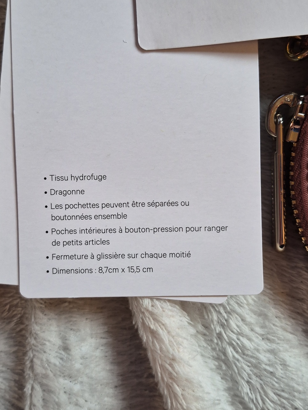 Lululemon Dual Pouch Wristlet Heart Spiced Chai NWT - Picture 7 of 12